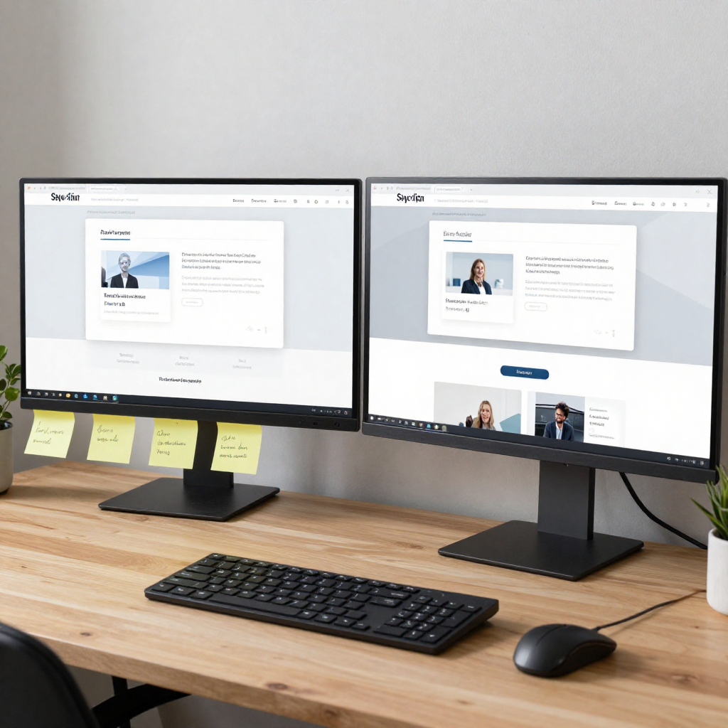 Professionele website ontwikkeling workspace